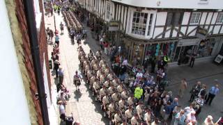 5 Scots marching into Canterbury Cathedral [upl. by Yacov]