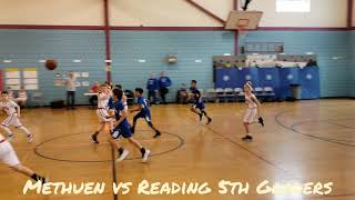 AAU BASKETBALL Methuen Rangers vs Wakefield 5th Graders Travel Team 122218 [upl. by Aseel2]