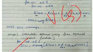 Value iteration algorithm  lecture 93 machine learning [upl. by Jone]