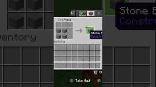 Minecraft Crafting Recipes Ep 20 Stone Bricks [upl. by Forester929]