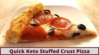 Quick Keto Coconut Flour Stuffed Crust Pizza No Yeast Nut Free And Gluten Free [upl. by Magnolia]