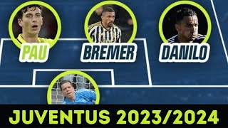 Come sarà la FORMAZIONE Juventus 20232024 aggiornamento calciomercato [upl. by Joses]