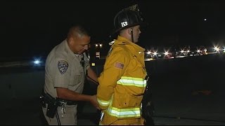 CHP officer handcuffs Chula Vista Firefighter caught on camera by CBS 8 [upl. by Hcurob]