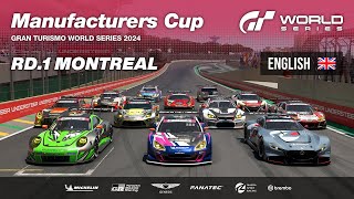 English GT World Series 2024  Round 1  Montreal  Manufacturers Cup [upl. by Kabob]