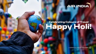 Colours of Travel  Air Indias AI generated Holi Film [upl. by Harmon631]