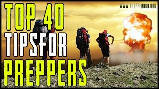 40 Survival Tips for Preppers [upl. by Ardnuassak4]