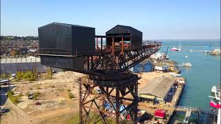 Cowes Hammerhead Crane  After Renovation  Sep 2018 [upl. by Onateyac]