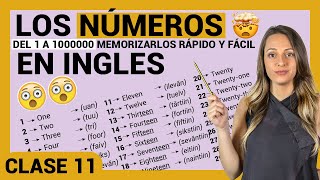 🚀🚀LOS NÚMEROS en INGLÉS del 1 al 1000000 👉🏼Pronunciación Inglés básico RÁPIDO y FÁCIL [upl. by Drogin]