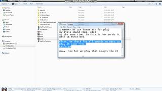 Playing  Combining Multiple Sound MP3 etc Using CE [upl. by Ahsrats535]