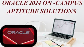 ORACLE 2024 ONCAMPUS APTITUDE AND CODING QUESTIONS BY HACKERRANK WITH SOLUTIONS [upl. by Auot]