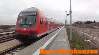 DoppelstockRE Ausfahrt aus BaarEbenhausen richtung Ingolstadt HD [upl. by Ahse87]