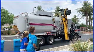 Follow Garbage Trucks With Us Video For Kids [upl. by Barbur355]