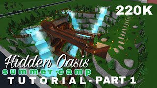 Hidden Oasis Summer Camp 12  TUTORIAL  Bloxburg [upl. by Linehan]