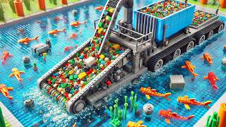 Lego Technology Remove Millions Of Plastics From The Ocean 🗑️ Lego Auto Tech [upl. by Evin]