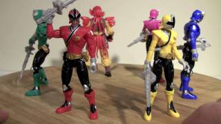 Power Rangers Samurai Mega Ranger Figures [upl. by Nicole]