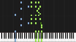 Carmen  Habanera Piano Tutorial Synthesia [upl. by Alleinad]