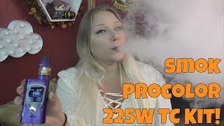 Smoktech Procolor 225W TC Kit  TiaVapes Review [upl. by Astra819]