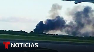 EEUU ayuda en investigación del accidente de Flow La Movie  Noticias Telemundo [upl. by Utica]