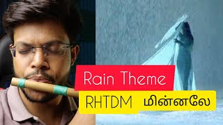 RHTDM மின்னலே Rain Theme  Flute Tutorial  Anurag [upl. by Brackely633]