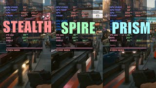 AMD stealth vs spire vs prism  stock cooler test [upl. by Nomihs]