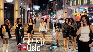 NIGHTLIFE OSLO NORWAY 🇳🇴 Girls After Midnight NORWAY HDR [upl. by Neil]