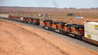 Western Railroading Series BNSFs Busy Mainline of Northern Arizona [upl. by Einhpad]