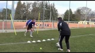 entrainement gardien but  exercice reflexe 7 goalkeeper training portero [upl. by Charmaine]