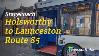 Holsworthy to Launceston  Stagecoach 85  Realtime [upl. by Hirai785]