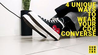 BEST WAY TO STYLE CDG CONVERSE  CONVERSE OUTFIT IDEAS PHILIPPINES [upl. by Adnolrehs]