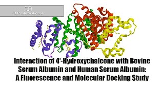 Interaction of 4′Hydroxychalcone with Bovine Serum Albumin and Human Serum Albumin A Fluorescence [upl. by Luemas]