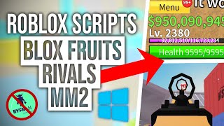 Roblox Scripts 01  Blox Fruits Murder Mystery 2 Rivals  UPD 20 Auto Farm Pastebin [upl. by Weikert]