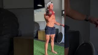 Explosive Kettlebell Cleans Demonstrated [upl. by Enelehs]