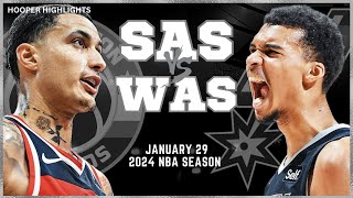 San Antonio Spurs vs Washington Wizards Full Game Highlights  Jan 29  2024 NBA Season [upl. by Adey]