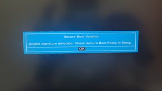 How to Fix the Secure Boot Violation [upl. by Leitman]