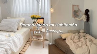 Remodelando mi habitación ૮꒰ ˶• ༝ •˶꒱ა estilo Pastel Aesthetic [upl. by Wilhelmina]