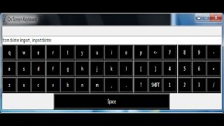 Python Tkinter GUI Tutorial  How to Create Onscreen Keyboard [upl. by Weisbrodt]