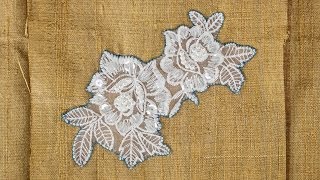 How to Sew on Lace Applique [upl. by Ellerad290]