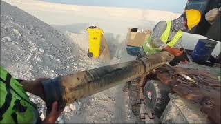 How to change hydraulic pump and how to clean hydraulic pipe crawler crane 750 b part2 [upl. by Slosberg]