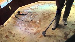 Remove Glue Down Wood Flooring [upl. by Shumway]