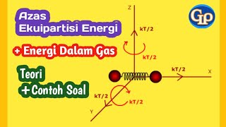 F202  Azas ekuipartisi energiderajat kebebasanenergi kinetik gas dan energi dalam gas [upl. by Thedrick]