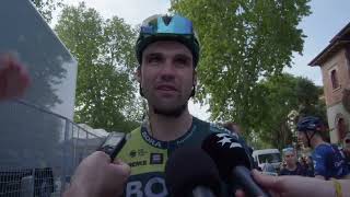 Maximilian Schachmann  Interview at the finish  Stage 12  Giro dItalia 2024 [upl. by Auohp26]