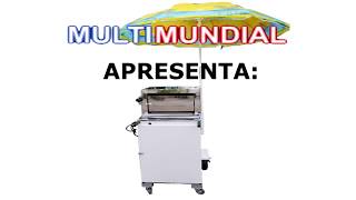 Carrinho para venda de minipizza com prato giratório Multimundial [upl. by Tybie]