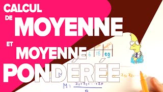 Statistique  Moyenne et Moyenne Pondérée  Mathrix [upl. by Hu]