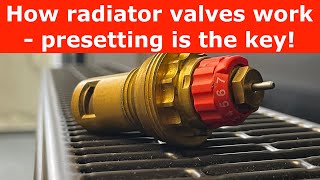 How Thermostatic Radiator Valves TRV work  presetting is the key [upl. by Shifra320]