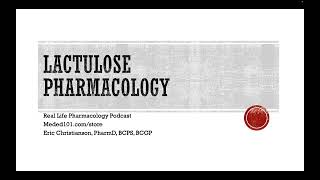 Lactulose Pharmacology [upl. by Fevre]