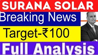 Surana Solar share analysis  Surana Solar next target  Multibagger Stocks  Stock market course [upl. by Lavena]