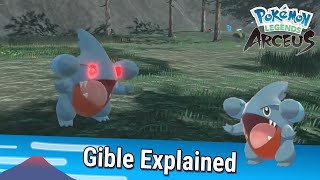 Gible Explained  Pokémon Legends Arceus [upl. by Zurek260]