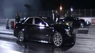 Cadillac CTSV Drag Racing runs in the 9s [upl. by Aluin]