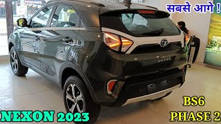 सबसे ज्यादा ✅ Tata Nexon xz plus s 2023 bs6 phase 2 on road price features review [upl. by Eleazar]