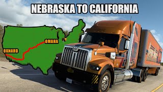 Gameplay Western Star 49Xs Epic Haul Omaha to Oxnard in American Truck Simulator [upl. by Ennobe273]